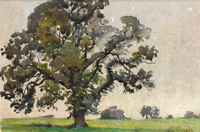 An Oak Tree on the Edge of a Field by Walter Bonner Gash